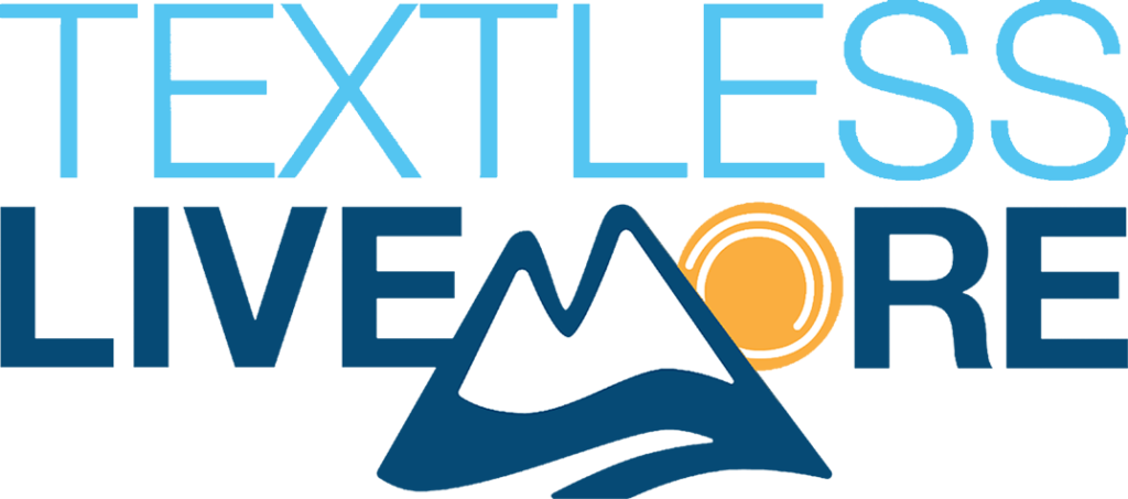 Text Less Live More Logo